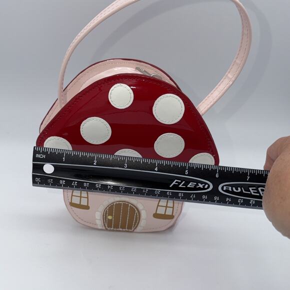 Gymboree Pink Red MUSHROOM HOUSE Purse Bag Fairytale Forest NEW NWT - Picture 9 of 10